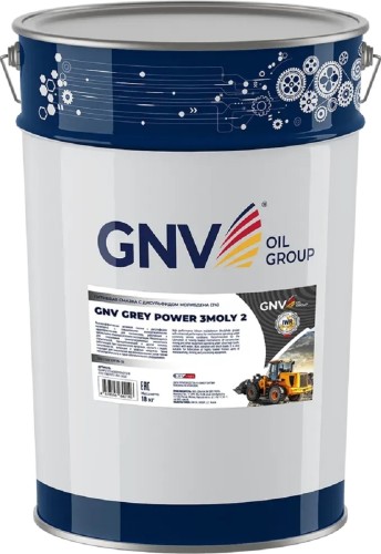Литиевая смазка GNV Grey Power 3Moly 2 18 кг GGMP3171140001924EP218
