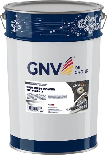 Литиево-кальциевая смазка GNV Grey Power NC Moly 2 18 кг GGMPNC31740201924EP218