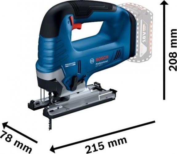 Лобзик аккумуляторный BOSCH GST 185-LI 06015B3024 - изображение 2