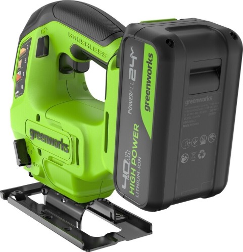 Лобзик аккумуляторный GREENWORKS GD24JS90 24V, АКБ 4Ач и ЗУ 3601707CUB - изображение 2
