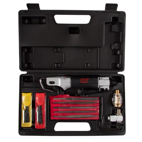 Лобзик пневматический MIGHTY SEVEN QD-291N 10 мм ход полотна, 9000 ход/мин, с набором принадл - изображение 4