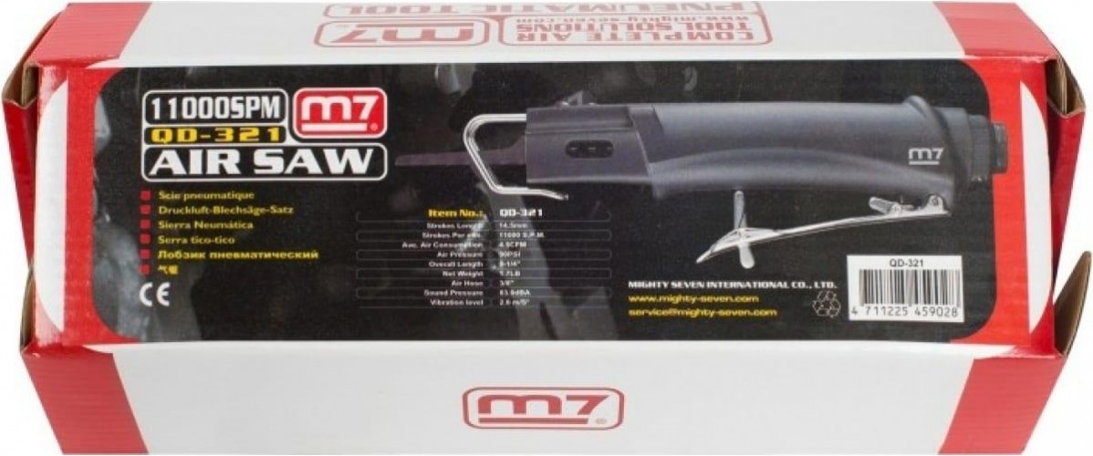 Лобзик пневматический MIGHTY SEVEN QD-321 14,5 мм ход полотна, 11000 ход/мин - изображение 4