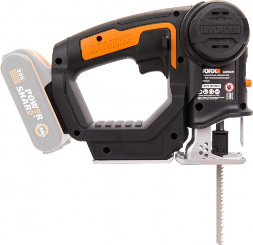 Лобзик-сабельная пила аккумуляторный Worx Axis WX550 без АКБ и ЗУ WX550.9 - изображение 5