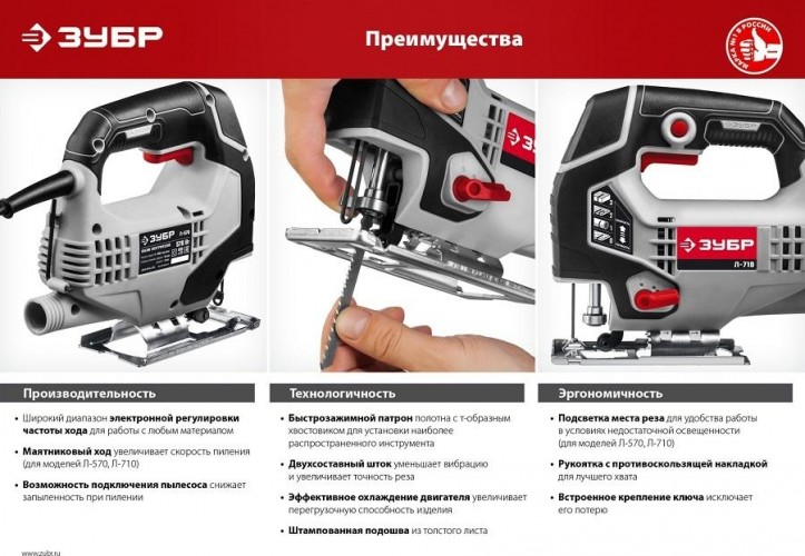 Лобзик сетевой ЗУБР Л-400 - изображение 3