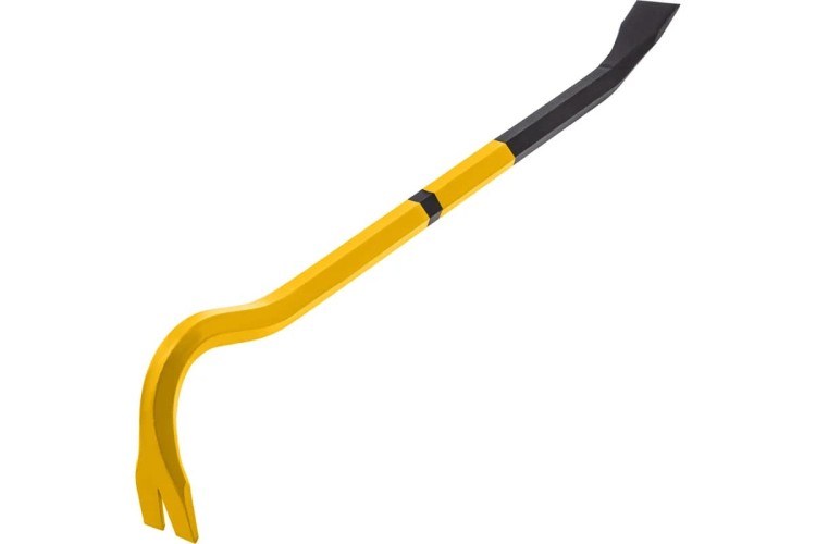 Лом-гвоздодер Denzel Сталь 65 450 мм, шестигранный 16 мм, окрашенный 25202