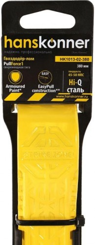 Лом-гвоздодер HANSKONNER HK1013-02-380 плоскопрофильный, 380x45x8мм - изображение 3