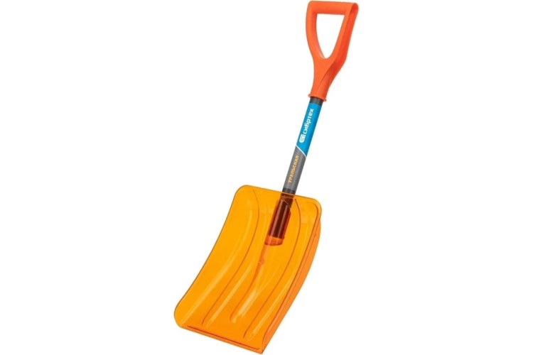 Лопата автомобильная для уборки снега СИБРТЕХ 61673 поликарбонат, стальной черенок, усиленная