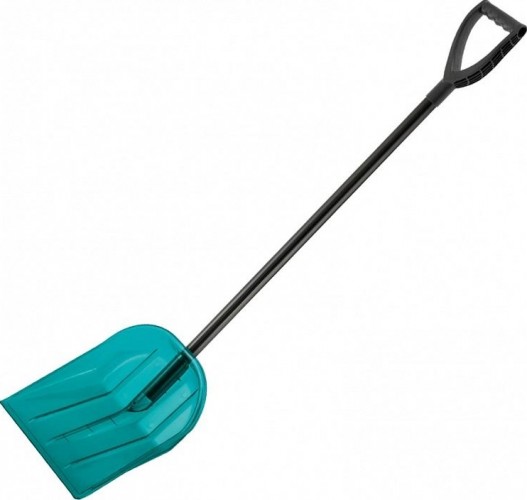 Лопата для уборки снега с алюминиевым черенком PALISAD поликарбонат, 340х385х1375 мм LUXE 61638