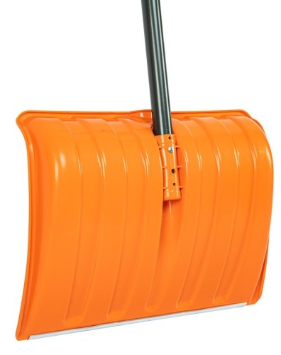 Лопата для уборки снега СИБРТЕХ 61667 пластиковая, стальной черенок, усиленная - изображение 4