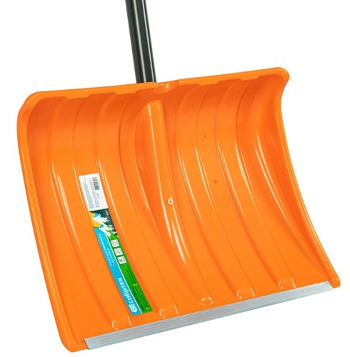 Лопата для уборки снега СИБРТЕХ 61667 пластиковая, стальной черенок, усиленная - изображение 3