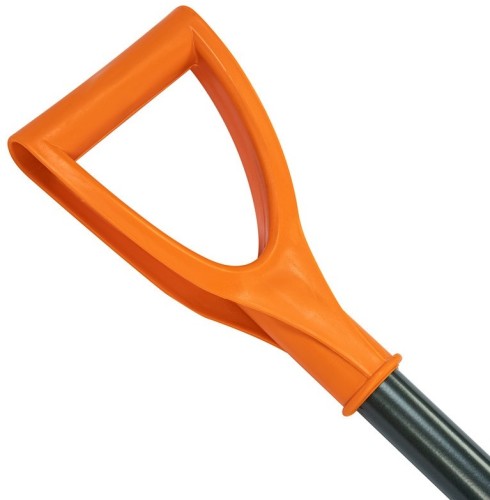 Лопата для уборки снега СИБРТЕХ 61667 пластиковая, стальной черенок, усиленная - изображение 5