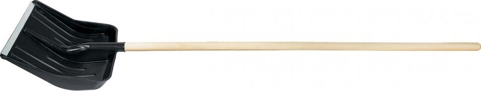 Лопата для уборки снега СИБРТЕХ пластиковая с черенком 61566 61566