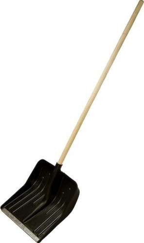 Лопата для уборки снега СИБРТЕХ пластиковая с черенком 61580 61580