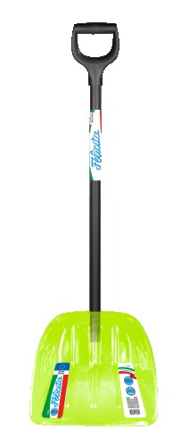 Лопата для уборки снега ЦЕНТРОИНСТРУМЕНТ 2478 FELICITA 385х400 мм, поликарбонат, алюминиевый чер - изображение 2