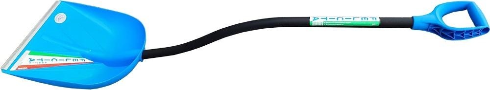 Лопата для уборки снега ЦЕНТРОИНСТРУМЕНТ "ФЕЛИЧИТА" 2271-ч с алюминиевым черенком 2271-ч - изображение 2