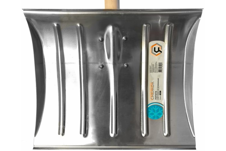 Лопата снеговая метал. "СНЕЖОК" с черенком   0537ЧЦИ 0537Ч - изображение 2