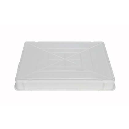 Лоток для теста 650х430х80 мм без крышки белый ПП - изображение 4