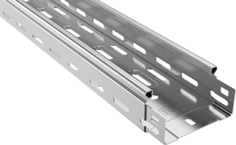 Лоток листовой IEK ESCA перфорированный 100х50 L3000 сталь 0,5мм CLP10-050-100-055-3