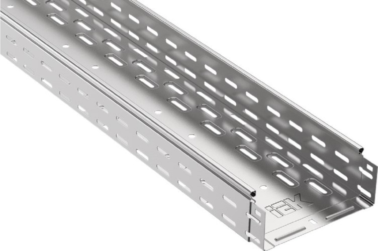 Лоток листовой IEK ESCA перфорированный 300х80 L3000 сталь 0,8мм CLP10-080-300-3