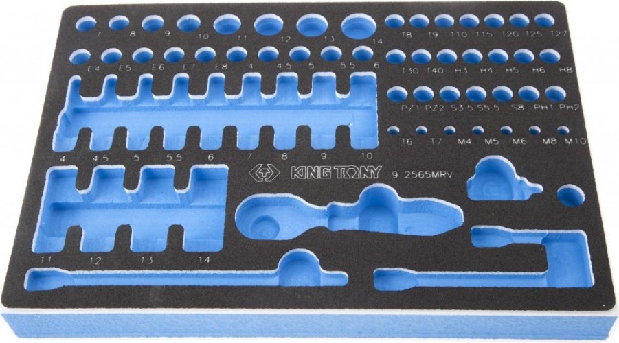 Ложемент для торцевых головок KING TONY для набора 2565mrv, 9-2565mrv 85811132B