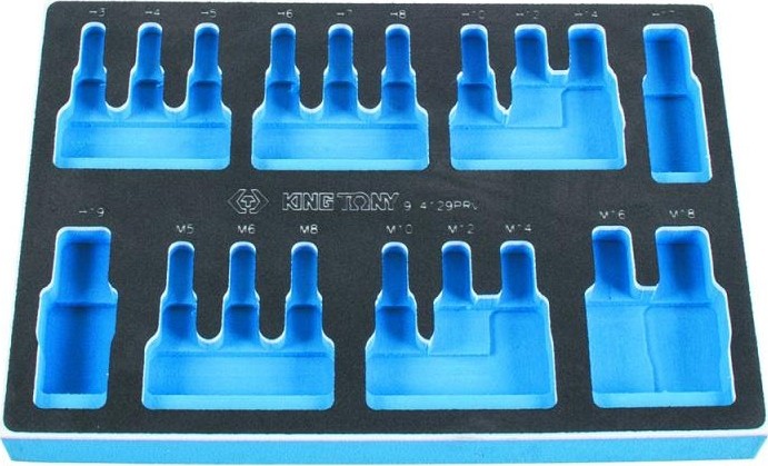 Ложемент KING TONY для торцевых насадок 9-4129prv 85811232B