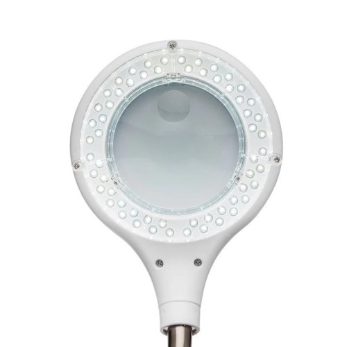 Лупа настольная REXANT 31-0244 3D+12D с подсветкой 60 LED, прищепка, ø100мм белая - изображение 4