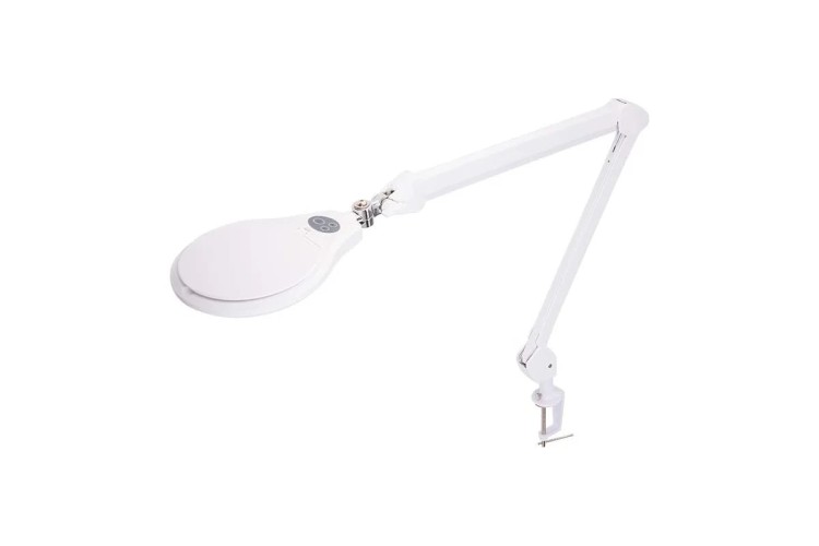 Лупа REXANT 31-0532 на струбцине круглая 5D с подсветкой 72 SMD