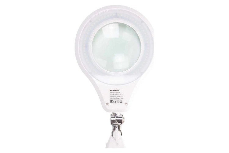 Лупа REXANT 31-0532 на струбцине круглая 5D с подсветкой 72 SMD - изображение 3