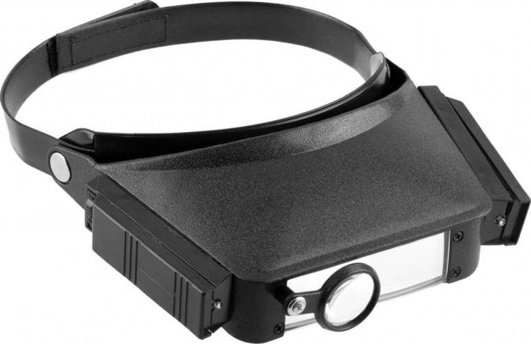 Лупа STAYER STANDARD с креплением на голову, изменяемое увеличение, с п 40520-2