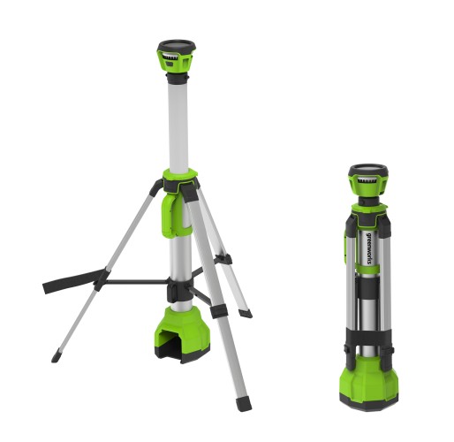 Мачта GREENWORKS G120WDV светодиодная осветительная 2-в-1, без АКБ и ЗУ 3401107