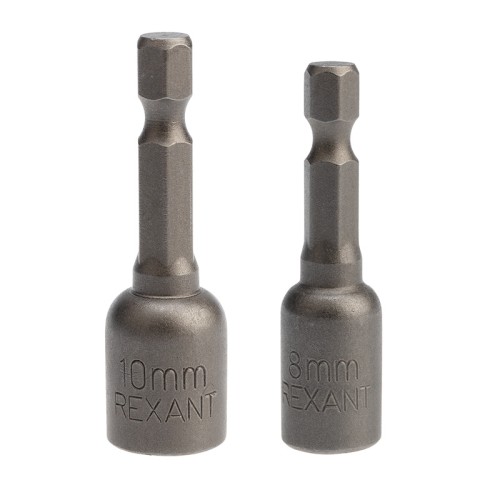 Магнитная насадка Kranz KR-92-0402-2 1/4" 8х48 мм + 10х48 мм, 2 шт.