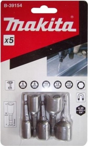 Магнитная насадка MAKITA B-39154 набор торцовых головок 5шт - изображение 2