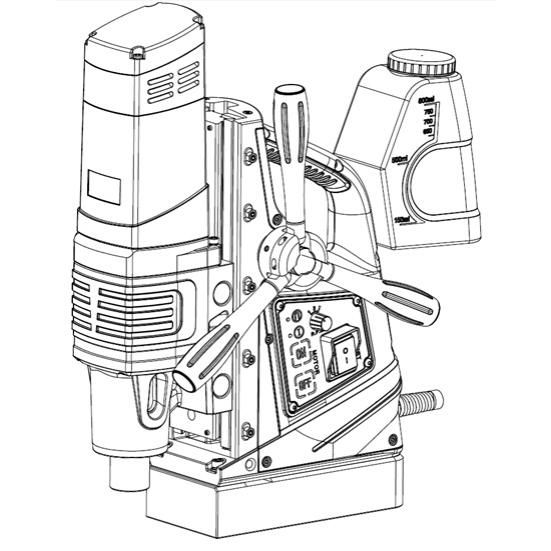 Корончатое сверло по металлу RODMIX TCT 40x40, weldon 19