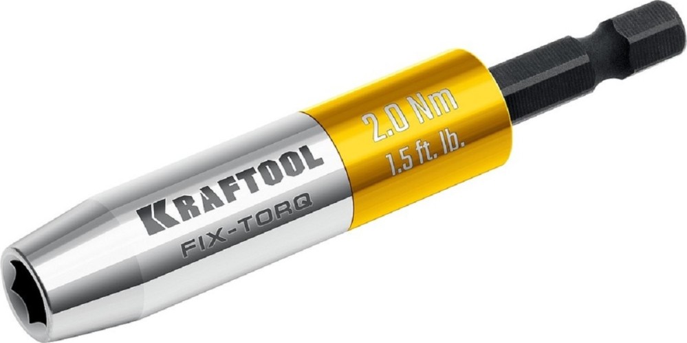 Магнитный держатель KRAFTOOL FIX-TORQ 2.0 для бит, динамометрический 64035-2.0