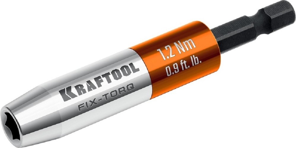 Магнитный держатель KRAFTOOL FIX-TORQ 1.2 для бит, динамометрический 64035-1.2