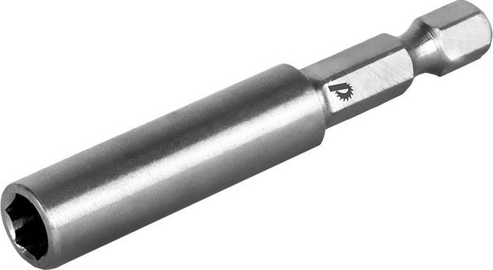 Магнитный держатель ПРАКТИКА 60мм для бит 1/4" цельнотянутый (25шт) 036-780