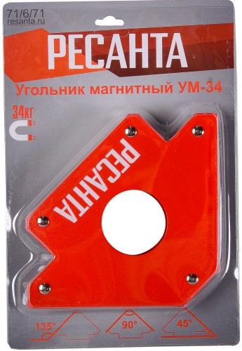 Магнитный угольник Ресанта УМ-34 71/6/71