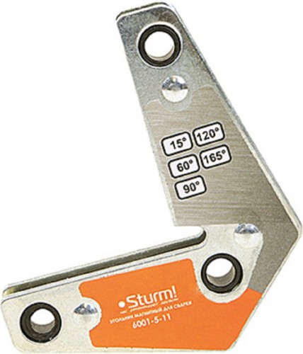 Магнитный угольник Sturm 6001-5-11 углы 15°, 60°, 90°, 120°, 165°