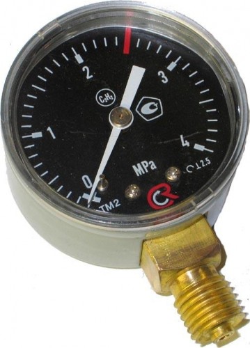 Манометр ацетиленовый   0,4МПа