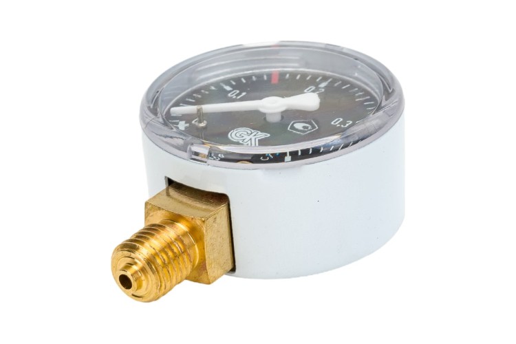 Манометр ацетиленовый KRASS ТМ-2 0,4 МПа, 50 мм, М12х1,5, ПОВЕРЕННЫЙ 2190101PV - изображение 5