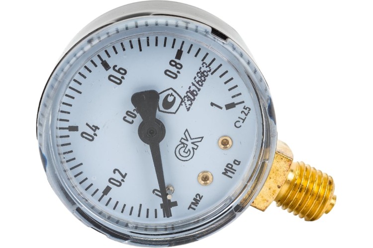 Манометр газовый KRASS ТМ-2 1,0 МПа, 50 мм, М12х1,5, ПОВЕРЕННЫЙ 2190103PV - изображение 2