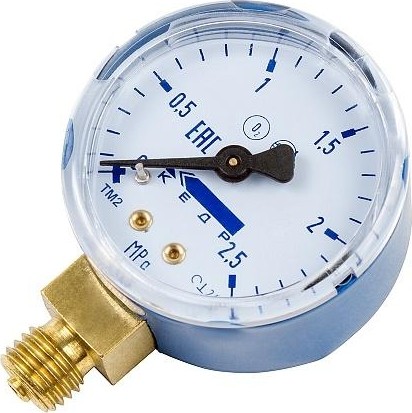 Манометр Кедр МП-50 Кислород, (0-2,5 мпа, кл.2,5, м12х1,5) о2-у 1240003 - изображение 2