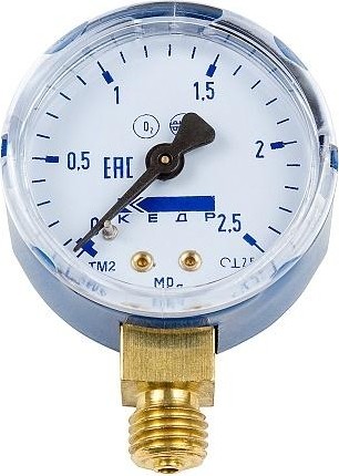 Манометр Кедр МП-50 Кислород, (0-2,5 мпа, кл.2,5, м12х1,5) о2-у 1240003