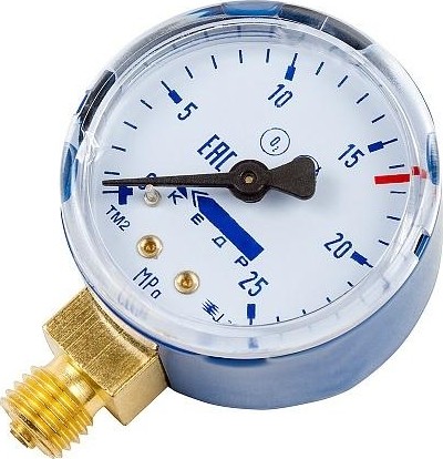 Манометр Кедр МП-50 Кислород, (0-25 мпа, кл.2,5, м12х1,5) о2-у 1240004 - изображение 2