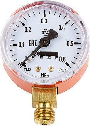 Манометр Кедр МП-50 Пропан, (0-0,6 мпа, кл.2,5, м12х1,5) с3н8-у 1240005