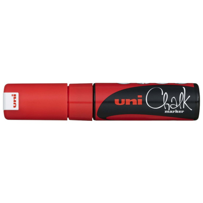 Маркер красный для оконных и стеклянных поверхностей Uni Chalk PWE-8K - изображение 1