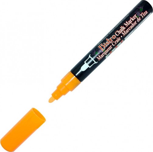Маркер Marvy Uchida Bistro Chalk Marker цвет неоново-оранжевый MAR480/7F