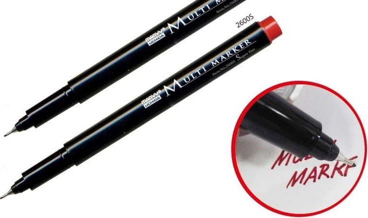 Маркер Marvy Uchida Multi marker цвет красный MAR2600S/2 - изображение 3