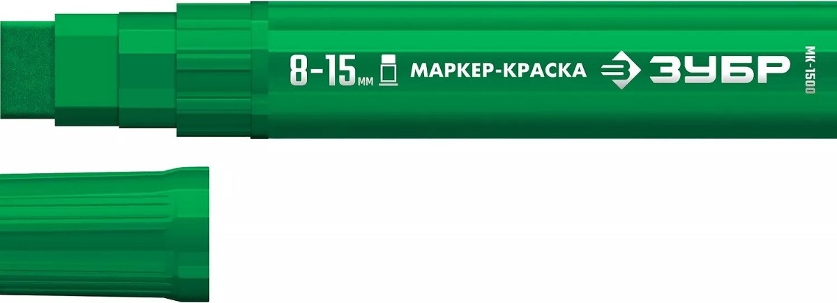 Маркер ЗУБР МК-1500, зеленый Профессионал 06329-4