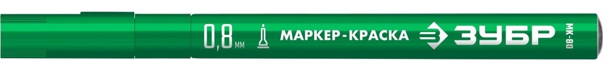 Маркер ЗУБР МК-80 0.8 мм, зеленый, экстратонкий  06324-4 - изображение 2